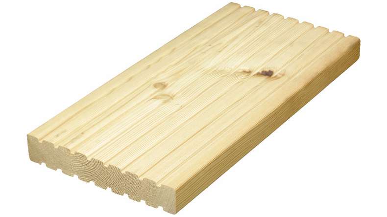 TerraWood terrasse bois - LARCH Sibérien 26 x 143mm rainuré sur deux faces
