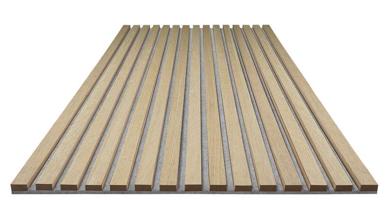 Skaben Panneau acoustique SilentWall Pro - Chêne brun clair - 250 x 60 cm