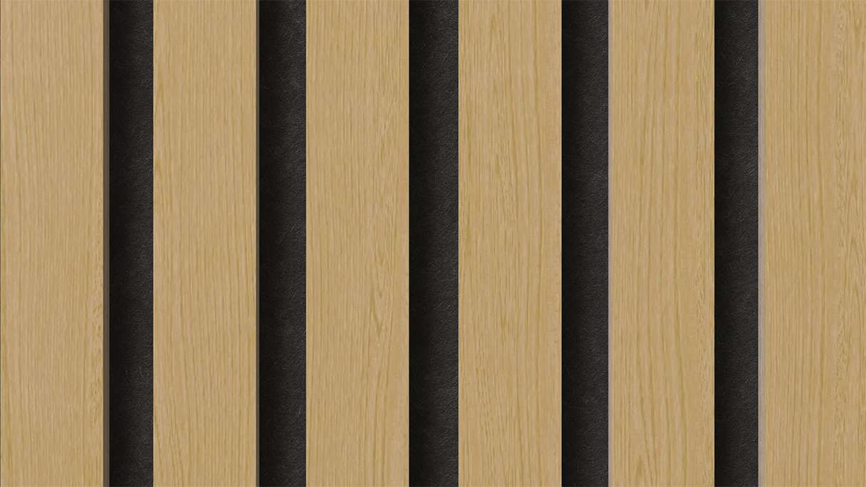 planeo Panneaux acoustiques - chêne naturel 2480 x 600x 21.5 mm | ignifugé