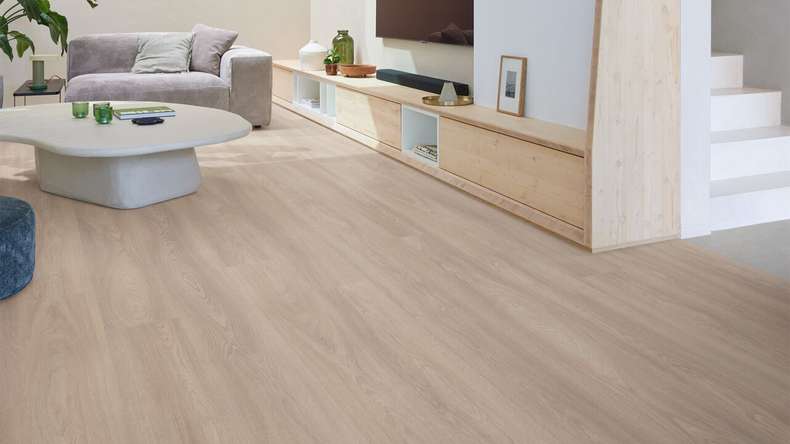 Vinyle adhésif planeo - SilentIQ Wood 2 en 1 pour usage professionnel Marvessa | Isolation phonique intégrée (F-DW-SIQ-16080)