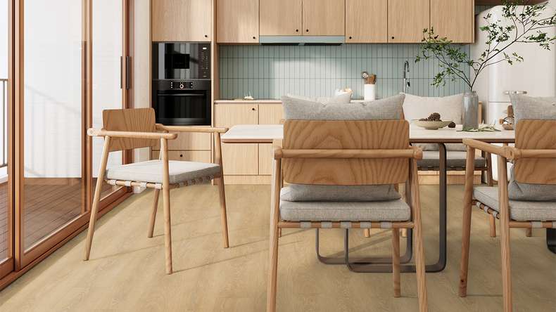 Vinyle à clic Gerflor - Senso Premium Rigid Acoustic Meadow honey | Isolation phonique intégrée (39471540)