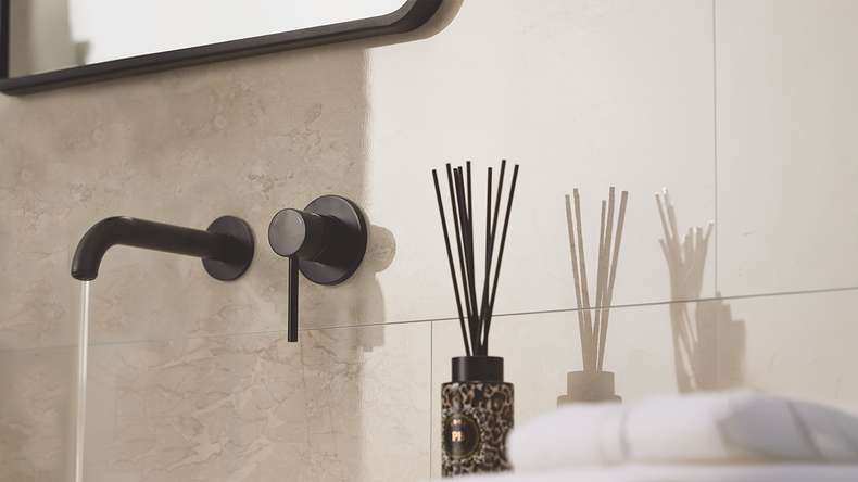 planeo StrongWall - Revêtement mural en plastique Cala 65 x 37,5 cm brillant