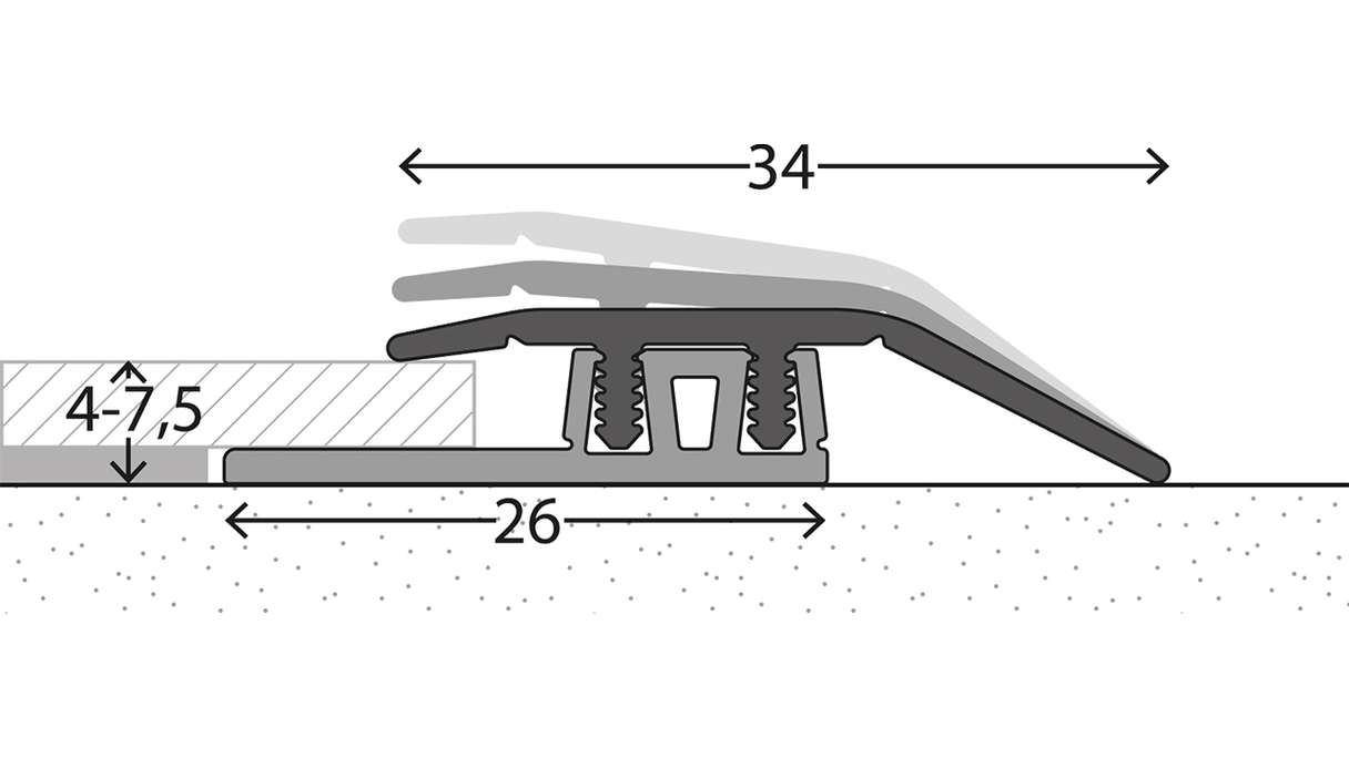 planeo Profilé d'adaptation design 323 - 100 cm