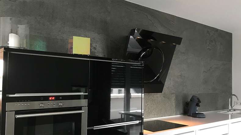 planeo EVOLITH EasyFix - Revêtement mural en pierre naturelle Urban Grey 600 x 300 mm - 6pcs.