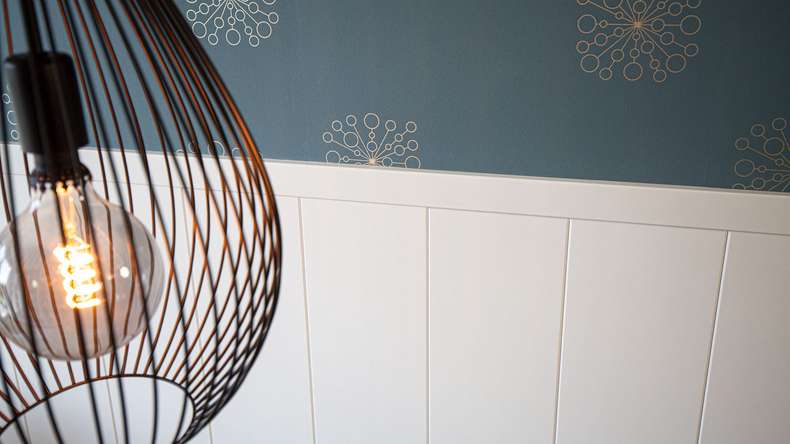 MeisterPanels lambris décor - Bocado 250 Uni Blanc brillant
