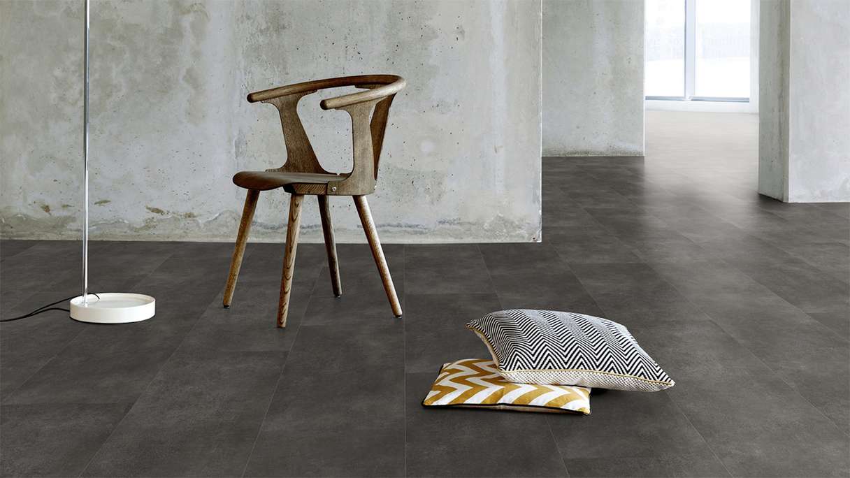 Gerflor Sol PVC clipsable - Virtuo 30 Rigid Acoustic Latina Dark | isolation phonique intégrée (39100992)