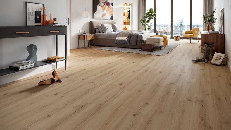 planeo Vinyle à clic rigide - HOMEtec Basic 30 IXPE Earth Oak | Isolation phonique intégrée (RP-E30-4)