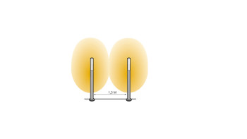 planeo éclairage de jardin 12V - LED éclairage du stand Nodin - 3W 190Lumen