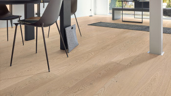 MEISTER Sol en bois - Natureflex HD 100 Chêne animé blanc crème 20014 | Apparence authentique (500139-2200210-20014)