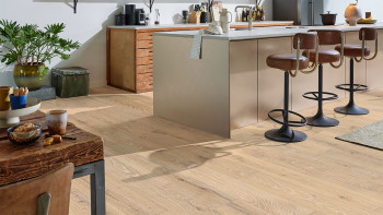 MEISTER Sol en bois - Natureflex HD 100 Chêne animé blanc clair cérusé 20016 | Apparence authentique (500139-2200210-20016)
