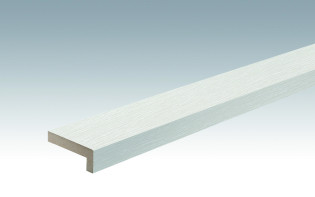 Plinthes MEISTER bandes de recouvrement d'angle Fineline blanc 4029 - 2380 x 60 x 22 mm