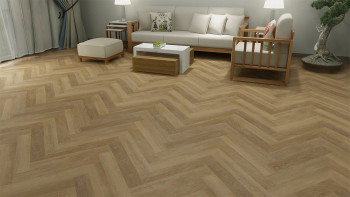 planeo Sol PVC clipsable - Herringbone Chêne Zürich (KH-5003-T)