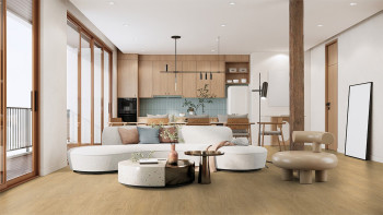 Gerflor Sol PVC clipsable - Senso Clic Premium Fjord Golden Oak (EIR) | gaufrage synchrone (60521508)