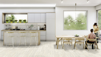 Vinyle à clic Gerflor - Senso Clic 3 Travertin Ivory | Fabriqué en France (61221511)