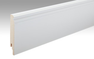 Plinthes MEISTER Uni blanc brillant DF 324 - 2380 x 120 x 18 mm
