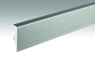 Plinthes MEISTER en acier inoxydable DF 063 - 2380 x 60 x 16 mm