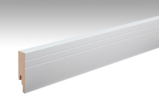 Plinthes MEISTER Uni blanc brillant DF 324 - 2380 x 80 x 18 mm