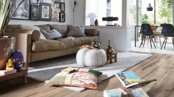 MEISTER Sol PVC clipsable - MeisterDesign DD 500S / DB 500S Vieux bois chêne argile gris (5972006986)