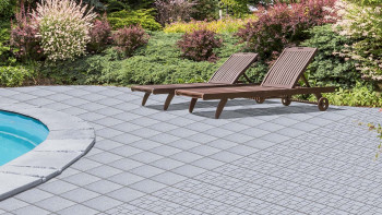 planeo Stone carreau de terrasse en pierre - Granite pleine surface - 4 pcs - 0.36m²