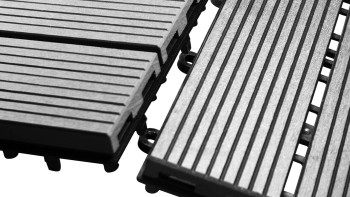 planeo carreau terrasse composite - gris 30x30 cm - 6 pcs.