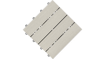 planeo carreau terrasse composite - gris 30x30 cm - 6 pcs.