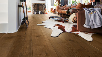 MEISTER Sol en bois - Lindura HD 400 Chêne authentique gris olive (633122890327)