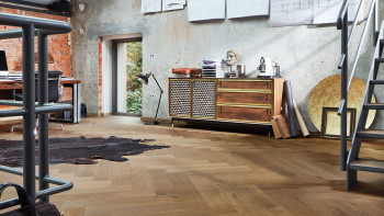 MEISTER Sol en bois - Lindura HS 500 Chêne classic gris olive (6332008926)