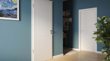 planeo Porte intérieure laquée Laque 2.0 - Aiko 9016 Laque blanche
