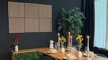 planeo Panneau acoustique - MixWall Timber Solid Althea Oak 52 x 52 cm | Placage bois véritable MDF (PLMW-10311C)