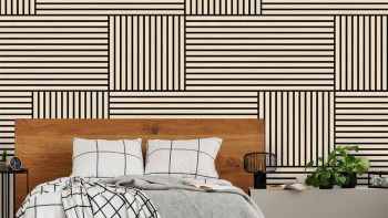 planeo Panneau acoustique - MixWall Timber Solid Althea Oak 52 x 104 cm | Placage en bois véritable (PLMW-10411A)