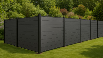 planeo Classic - Clôture à emboîter BPC anthracite