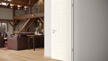 planeo Porte intérieure laquée Laque 2.0 - Conrado 9010 Laque blanche