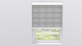 planeo Store à enroulement double 28mm TL Profilé de tête - Structure Gris