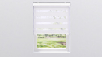 planeo Store à enroulement double 28mm TL Profilé de tête - Blanc