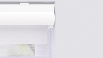 planeo Store à enroulement double 28mm TL Profilé de tête - Blanc