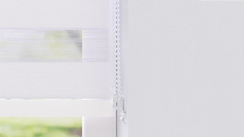 planeo Store à enroulement double 28mm TL Profilé de tête - Blanc