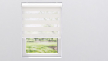 planeo Store à enroulement double 28mm TL Profilé de tête - Blanc neige