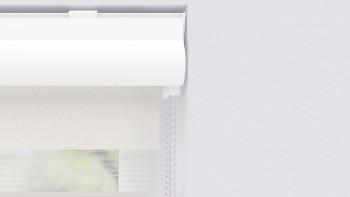 planeo Store à enroulement double 28mm TL Profilé de tête - Blanc neige