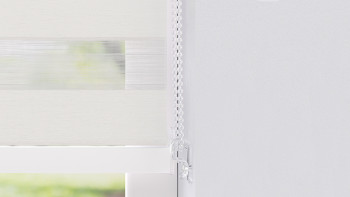 planeo Store à enroulement double 28mm TL Profilé de tête - Blanc neige