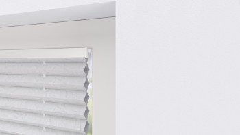 planeo Store plissé en nid d'abeille 25mm VD VS - Blanc