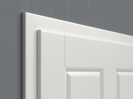 planeo Porte intérieure laquée Laque 2.0 - Falko 9016 Laque blanche