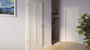 planeo Porte intérieure laquée Laque 2.0 - Dieto 9010 Laque blanche