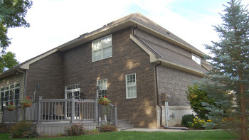 planeo panneau de façade aspect pierre - NoviStone Brownstone 1054 x 334 mm