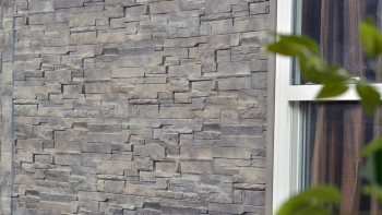 planeo panneau de façade aspect pierre - NoviStone Silex Flint 1054 x 334 mm