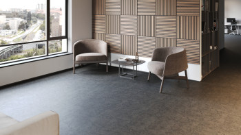 planeo rigide Sol PVC clipsable - SolutionX 2in1 Anthracite | Isolation phonique intégrée (ECF-0026)