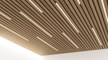 Skaben Panneau acoustique SilentWall Easy-Sticks - Chêne Rustique - 250 x 3,45 cm