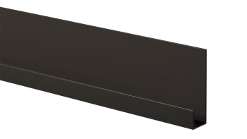 Trespa Proface profilé d'extrémité - Noir 3000 mm