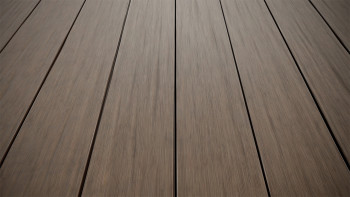 planeo AntikWood Lame de terrasse WPC massif - marron clair 3m vieilli à l'ancienne