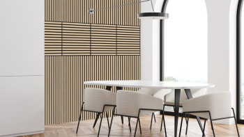 planeo Panneau acoustique - MixWall Timber Touch Flare Oak 52 x 52 cm | Placage en bois véritable (PLMW-00011A)