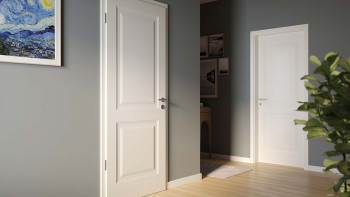 planeo Porte intérieure laquée Laque 2.0 - Hayo 9010 Laque blanche